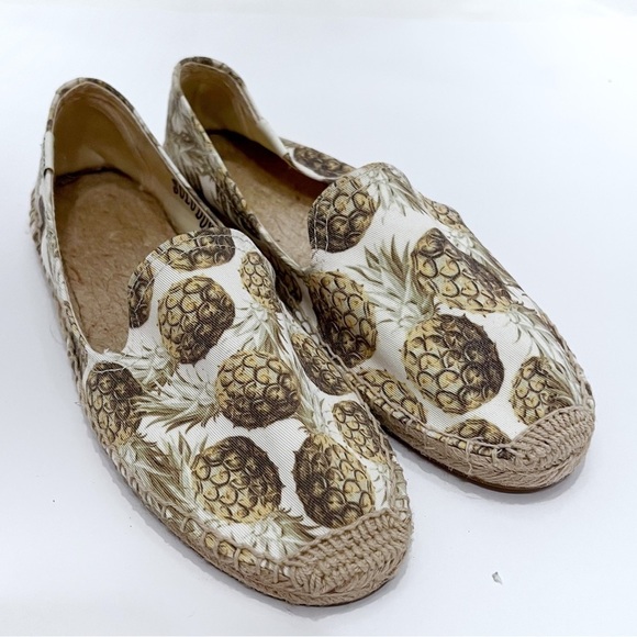 Soludos Pineapple Print Espadrilles Size 8 - Picture 1 of 9